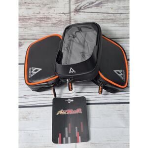 AddMotor Bike Frame Tube Bag With Touchable Phone Holder Dual Zipper Pocket NWT